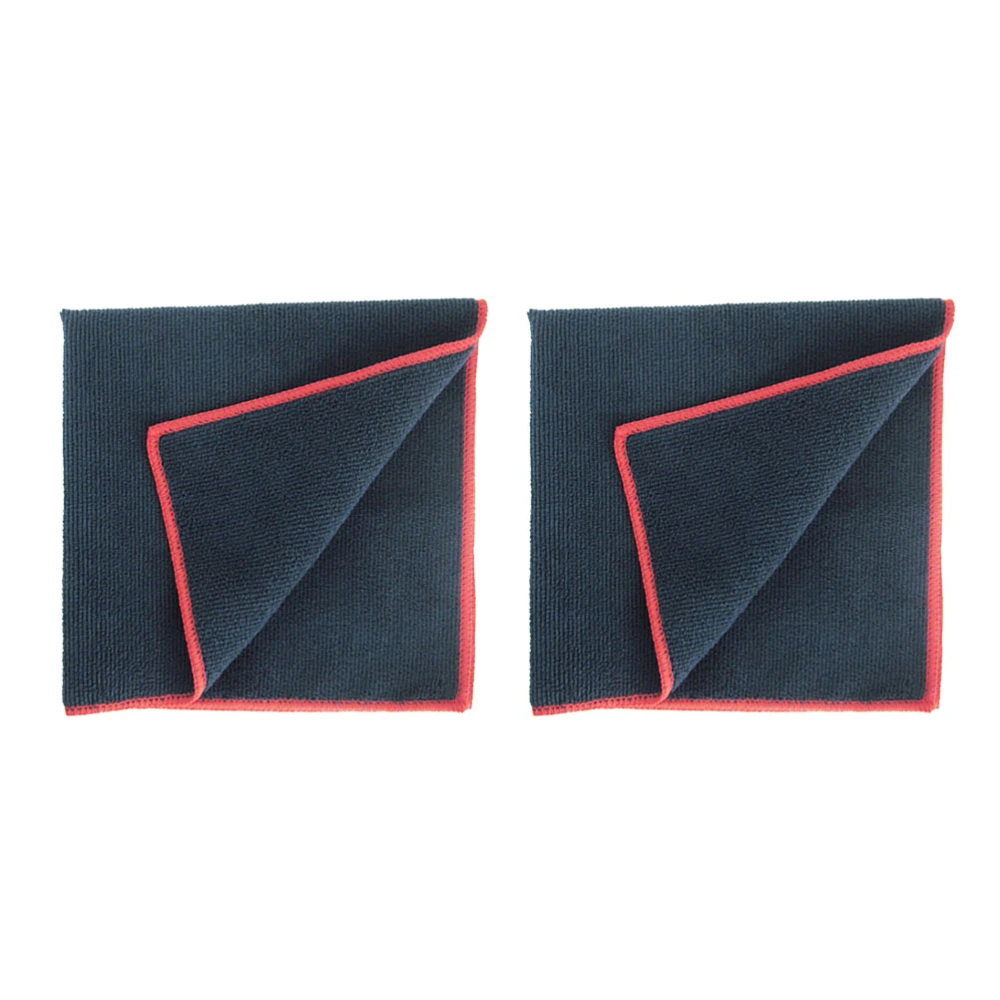 2pcs Black Towel Whiteboard Towel Wipes Microfiber Wipes Dry Erase Towel Cleaning Cloth Eraser for Office School