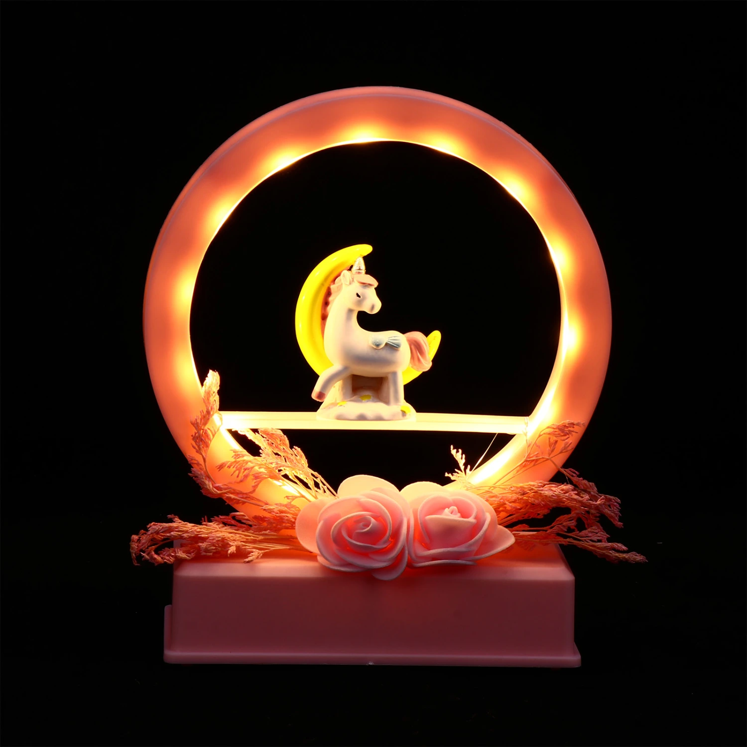1pc Night Lamp Adornment Unicorn Night Light Ornament Decor Lamp for Home