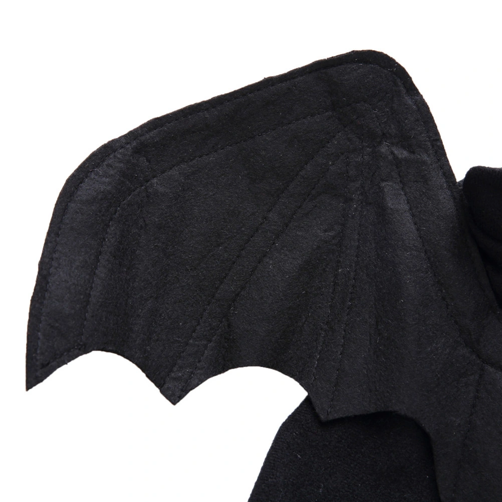 Funny Pet Dog Cat Clothes for Halloween Christmas Dress Up Cosplay Black Bat - Size M
