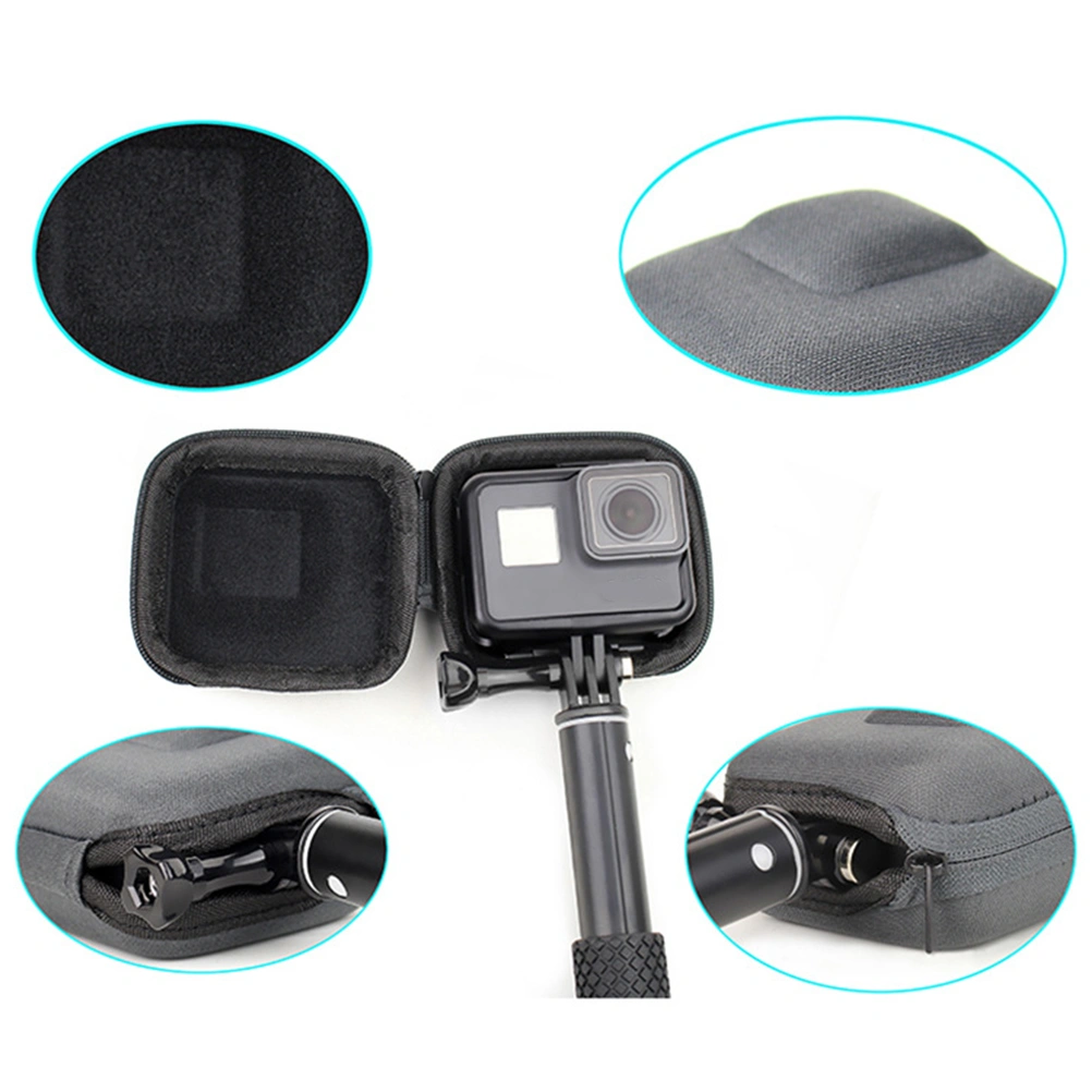 1PC Sports Camera Bag Mini Lens Cover Thickened Camera Bag Dustproof Lens Cover Waterproof Camera Protective Cover Compatible for GOPRO Camera (Grey)