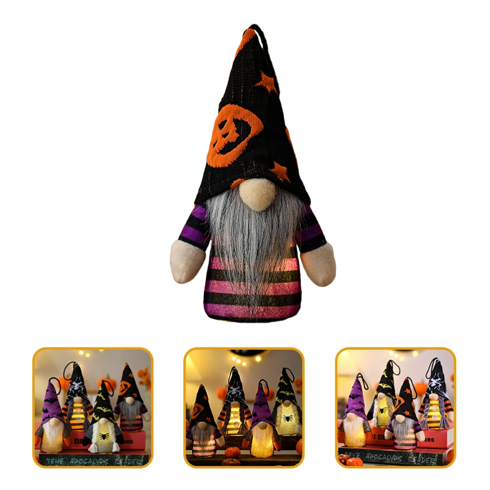 Halloween Gnome Pendants Hanging Gnomes Dolls Luminous Gnome Ornaments