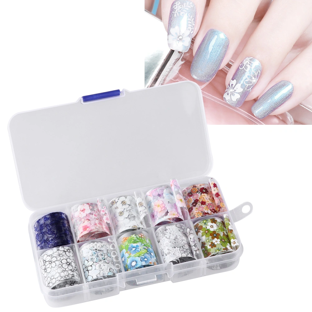 1 Box/10pcs Stylish Nail Art Decal Creative Nails Decor DIY Manicure Supplies Nail Art Accessories for Women Female (59#)