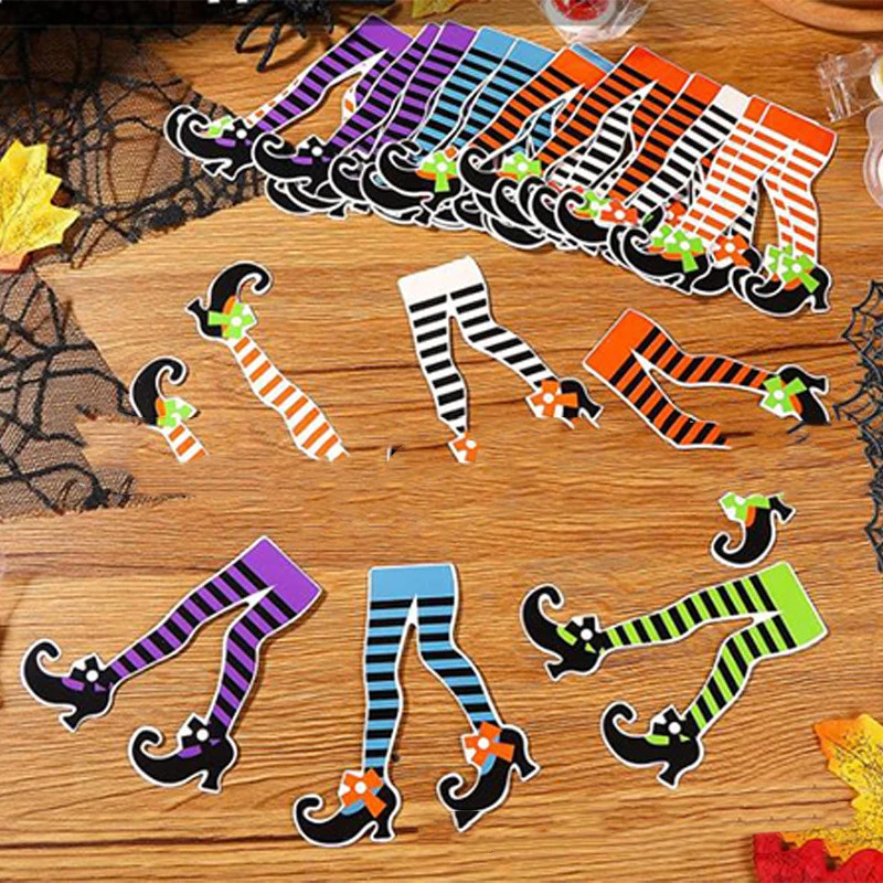 HALLOWEEN Party Decoration Cake Insertion Article Boot Foot Card