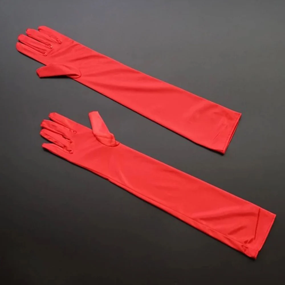 1 Pair of Evening Dress Gloves Flapper Elbow Gloves Long Gloves for Cosplay Performance