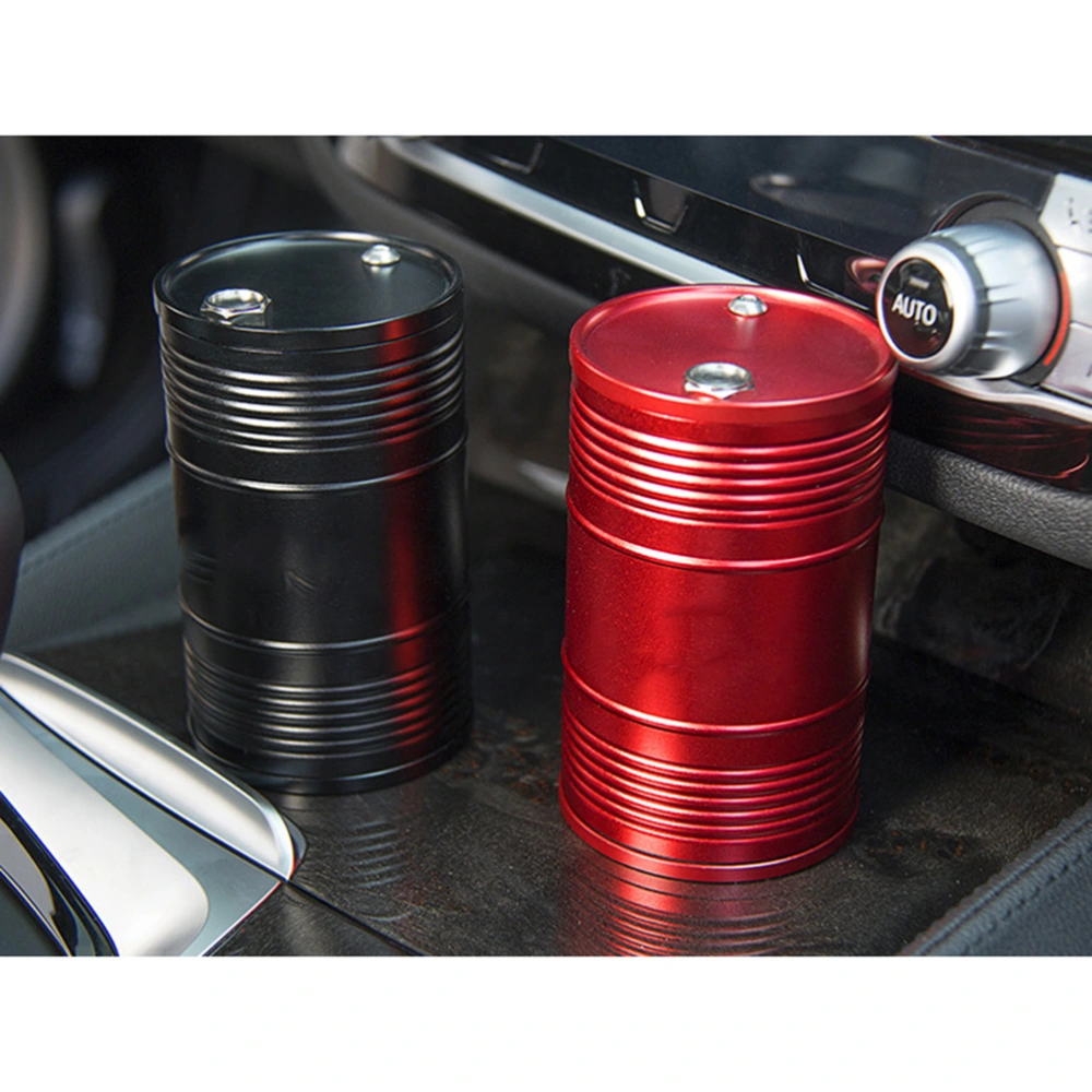 Travel Cigarette Ashtray Holder Car Auto Portable Cylinder Cup Holder (Red)