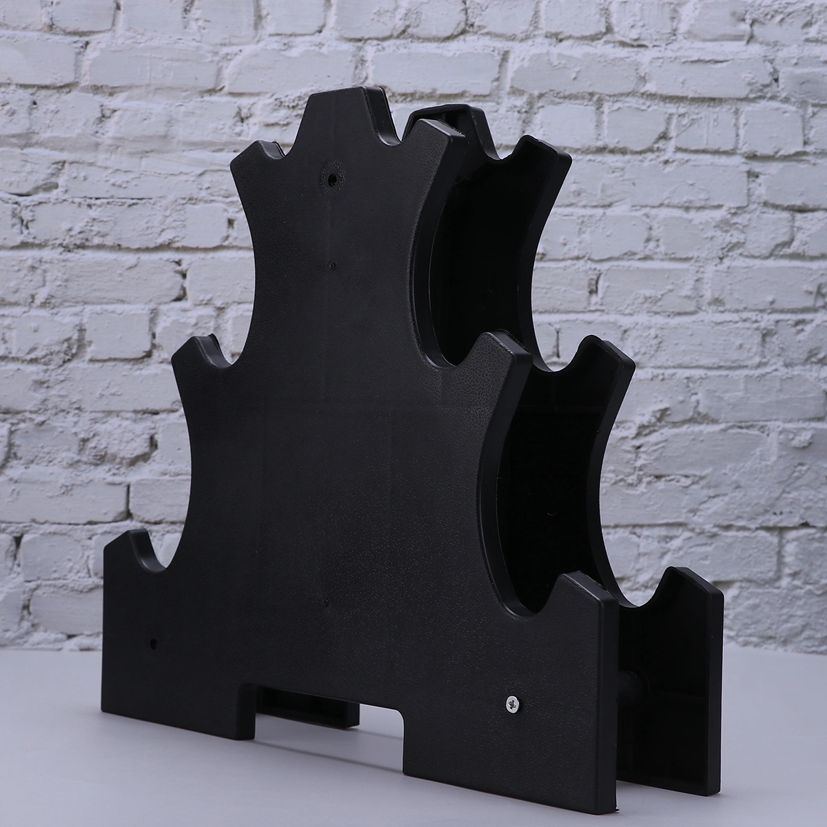 Dumbbell Bracket Practical Dumbbell Dispaly Rack Fitness Equipment Accessories Dumbbell Storage Stand for Home Gym (Black)