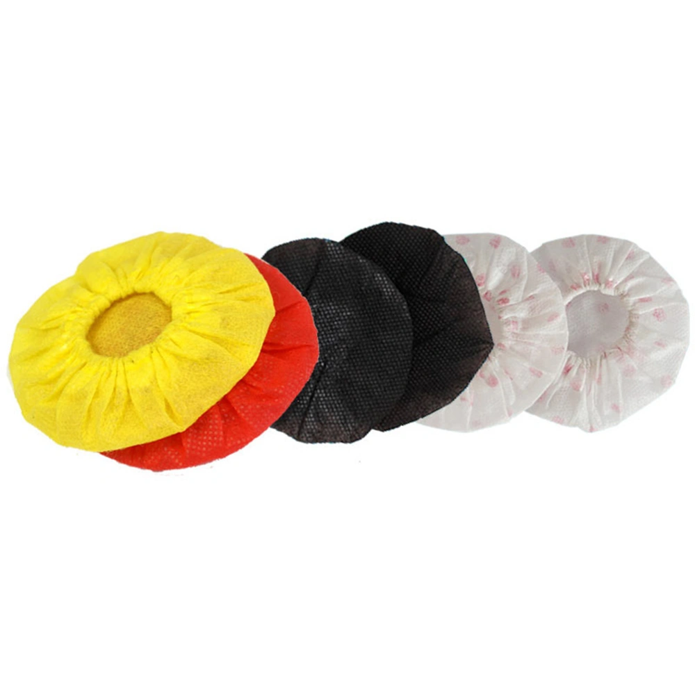 66pcs Disposable Microphone Cover Set Replacement Microphone Case Removal Non-woven Fabric Cover for Karaoke School (Red Yellow)