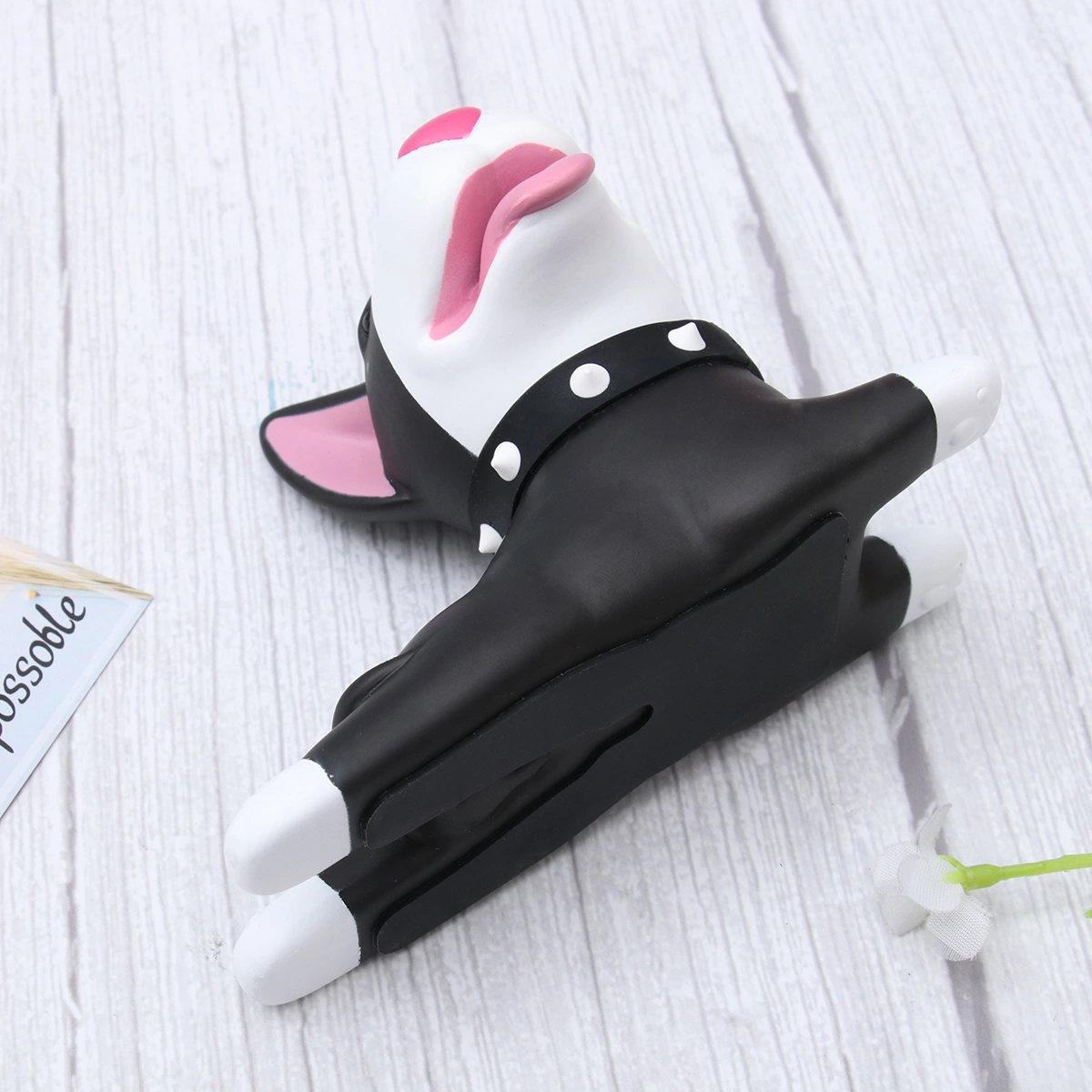 Dog Door Stopper Resistant Non Scratching Finger Protector for Home (Black)