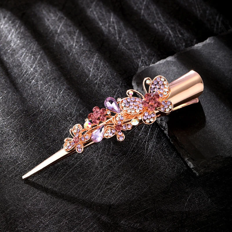 Hair Clip Women Hairpin Rhinestone Hair Clip Vintage Hair Accessory Large Barrette for Birthday