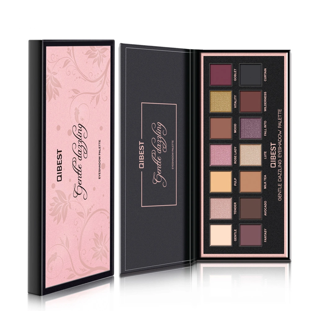 Women Eyeshadow 14 Colors Eye Shadow Powder Pearlescent Matte Make Up Waterproof Eye Shadow Cosmetics