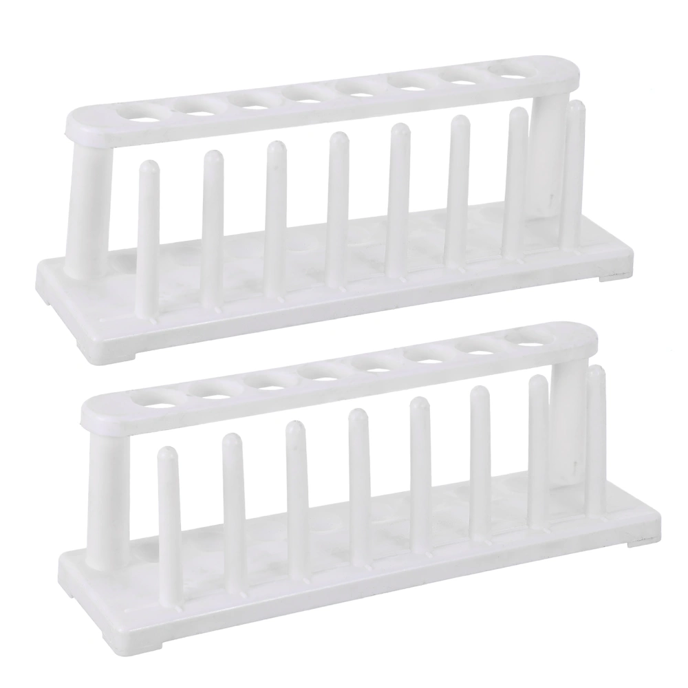 2pcs Laboratory Test Tube Stands Test Tube Storage Racks Plastic Tube Holders