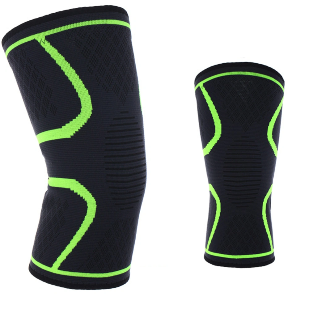 1 Pc Sports Knee Support Sleeves Joint Pain & Arthritis Relief Pads Effective Support Keel Protector for Running Jogging Workout Walking Recovery(Light Green L)