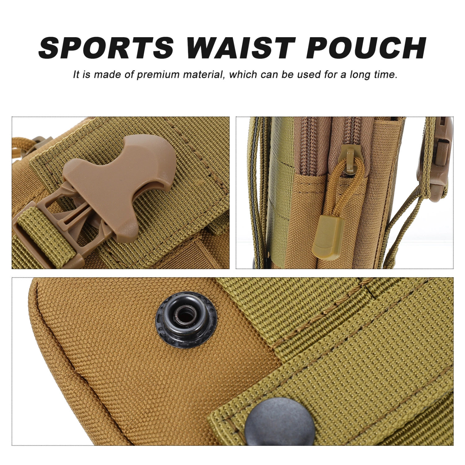 1Pc Sports Waist Pouch Multi-function Storage Packet Change Waist Pocket