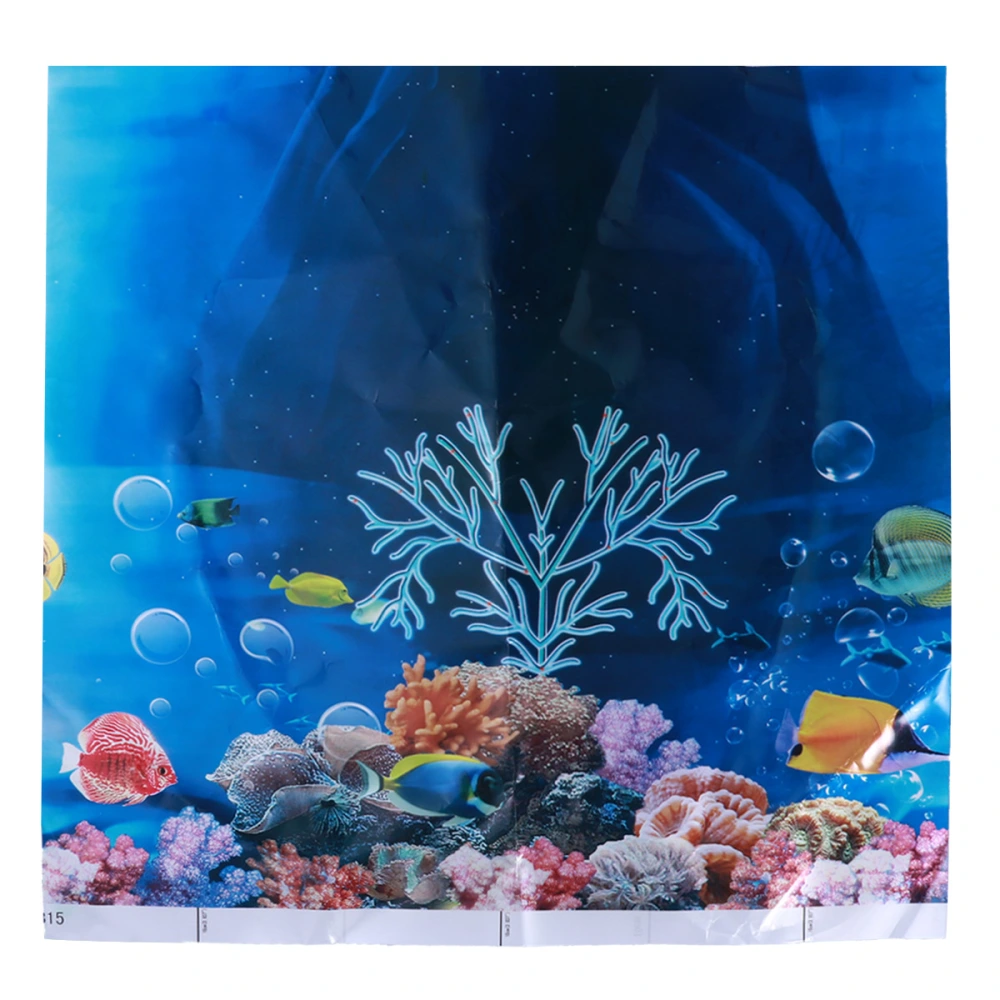 3D Aquarium Fish Tank Ocean Landscape Background Decoration Wallpaper Wall Art Mural for Living Room Bedroom Home Decor 30 x 30 cm (Random Color)