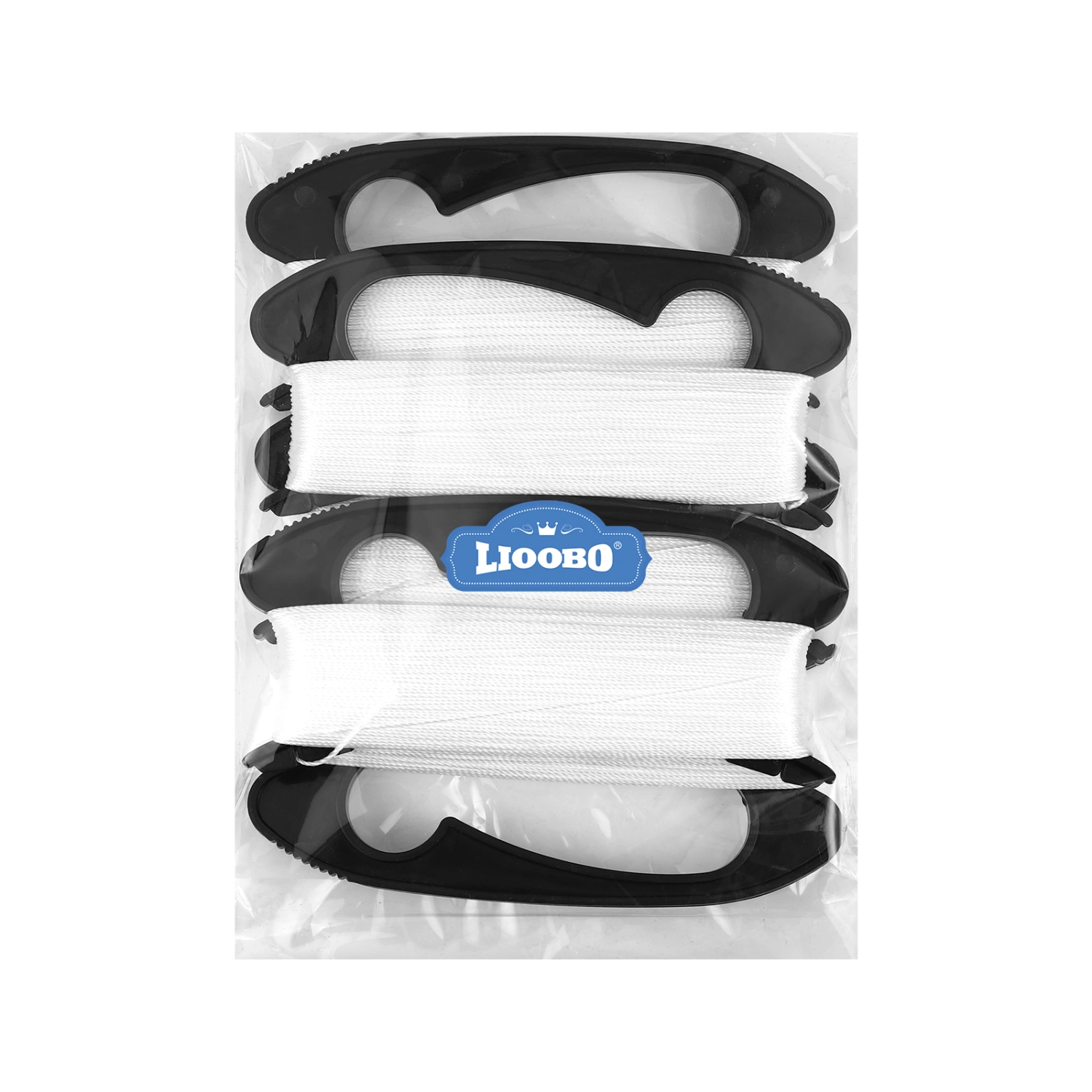 LIOOBO 5pcs 100M Flying Kite Line String with Winding Board Outdoor Sports Tool (Black)
