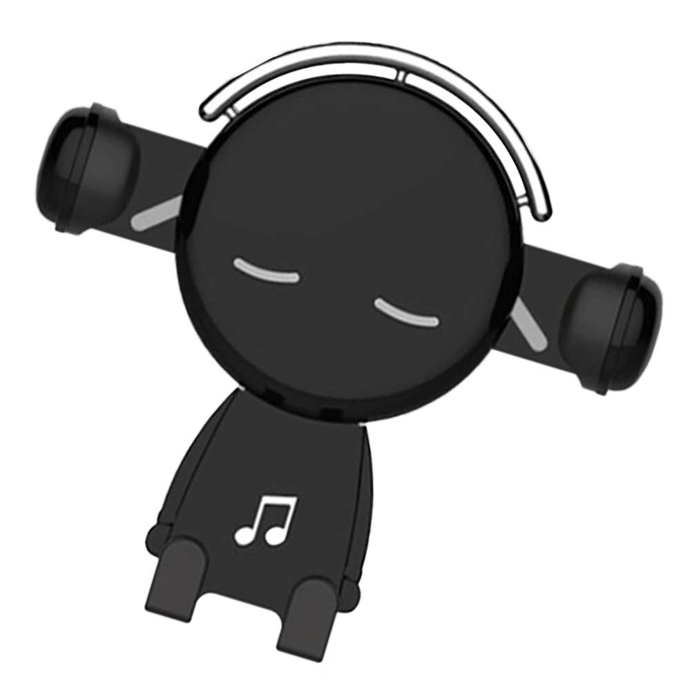 Cartoon Universal Car Gravity Car Phone Holder Air Vent Mount Bracket Navigation Support (Black)