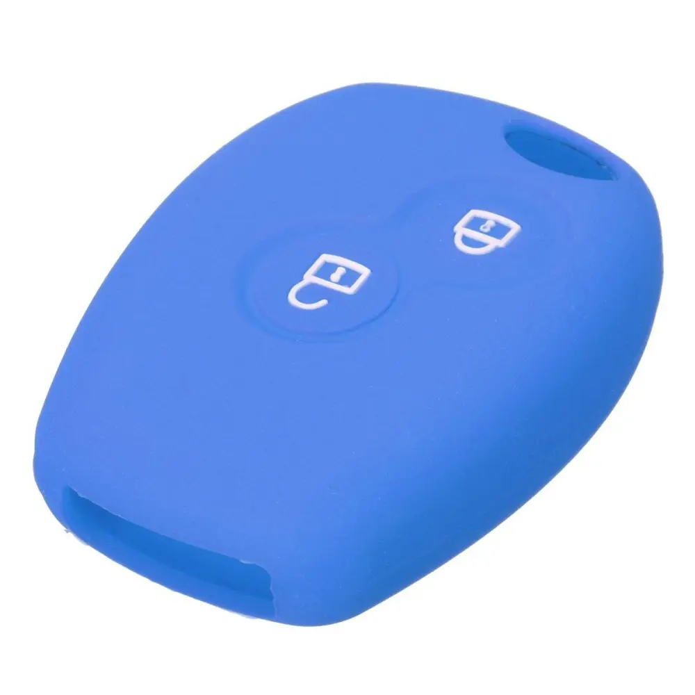 Silicone Key Remote Protective Cover Case Car Accessories for Renault Clio Megane Twingo (Dark Blue)