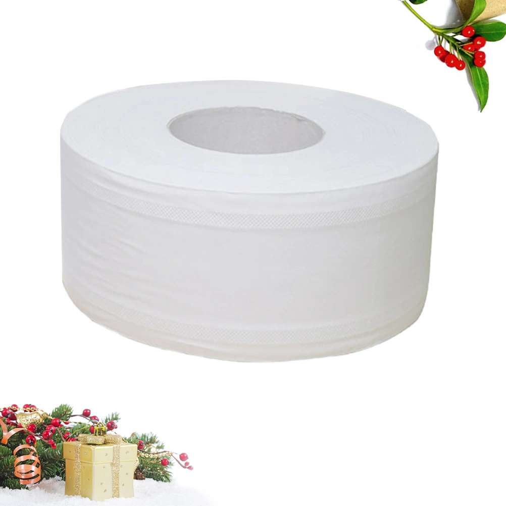 600g Large Roll Toilet Paper Roll Paper Toilet Paper for Office Store Workshop (White)