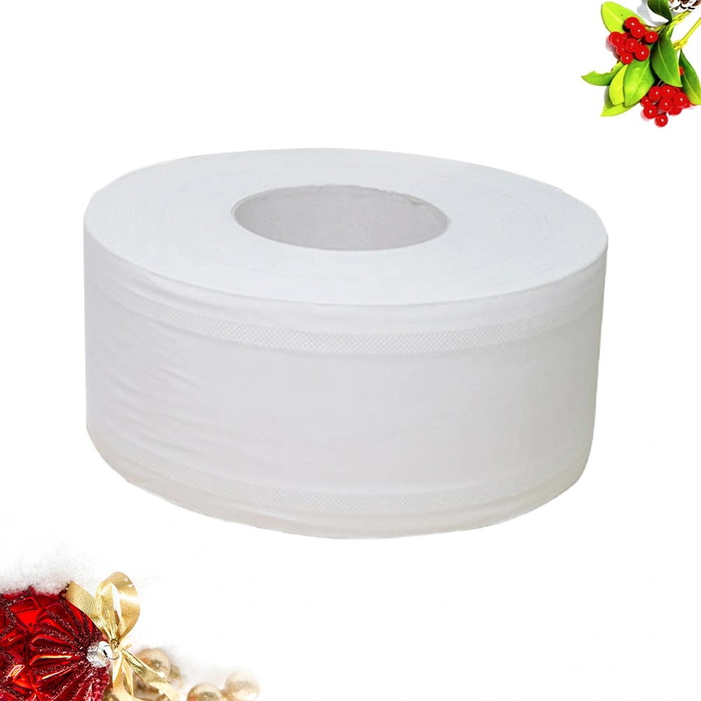 600g Large Roll Toilet Paper Roll Paper Toilet Paper for Office Store Workshop (White)