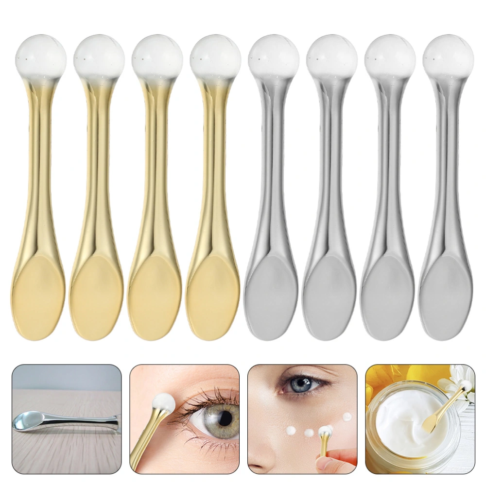 8Pcs Eye Cream Roller Face Cream Spoon Massage Rolling Rod Eye Massager Facial Care Tool