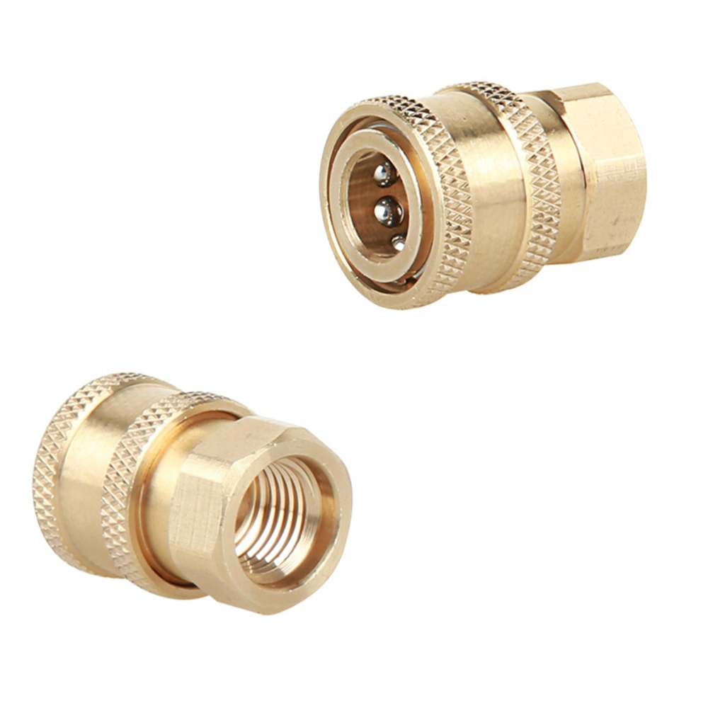 M14 Solid Brass Quick Coupler Set High Press Connector Fittings 1/4" Plug Female Male Quick Plugs Tools for Car Washing