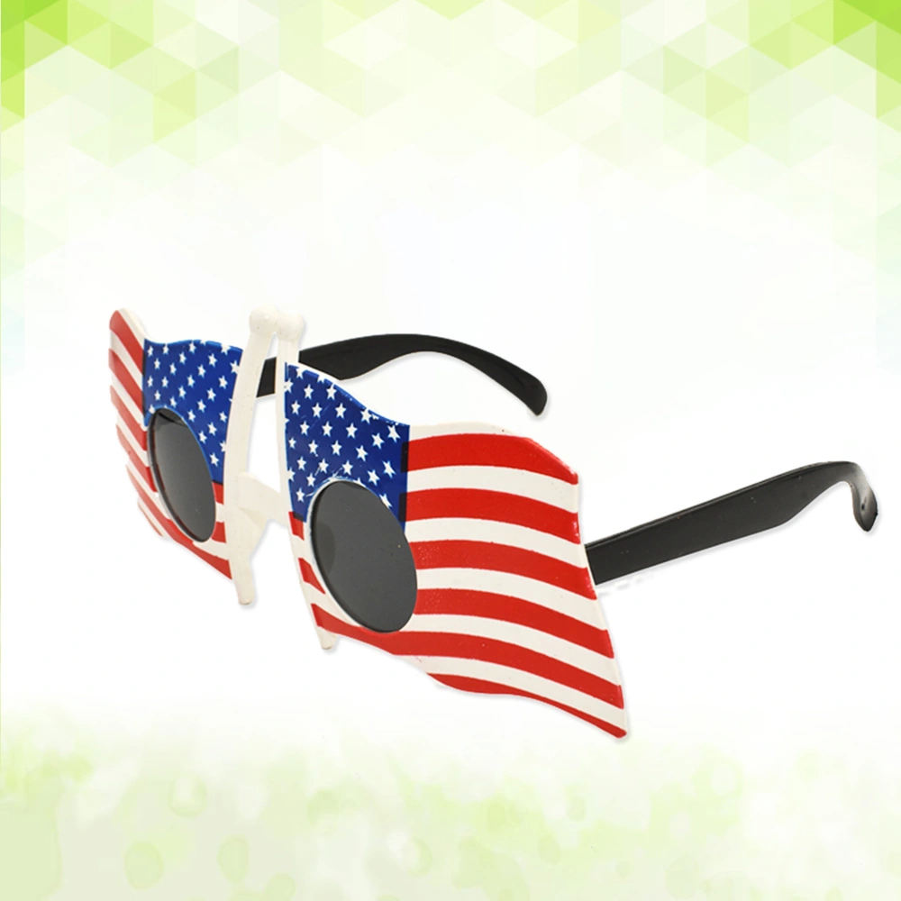 American Flag Sunglasses Funny US Flag Glasses Cheering Squad Props Party Eyewear