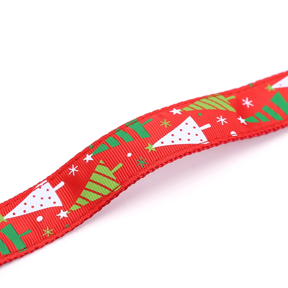 Christmas Cartoon Printed Dog Collar Christmas Tree Pet Collar Nylon Pet Ring Pet Supplies (Size XL)