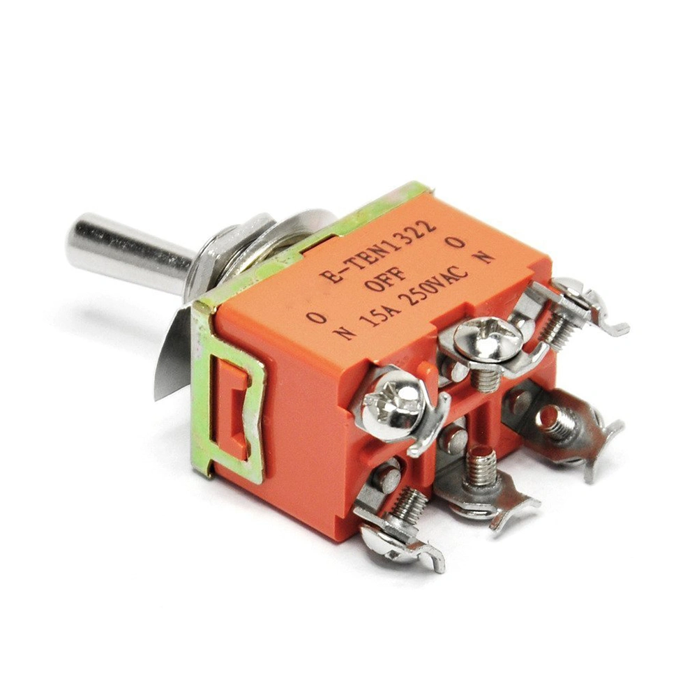 DPDT ON/OFF/ON 3 Position Toggle Switch AC 250V 15A E-TEN1322