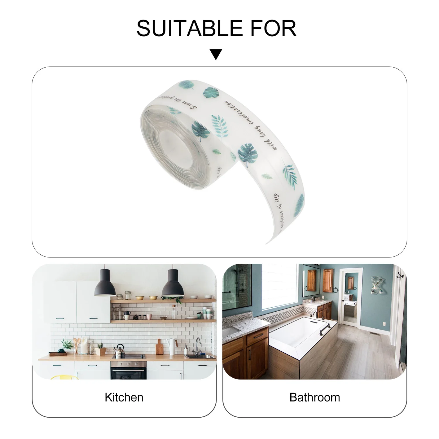 Kitchen Self-adhesive Waterproof Strip Bathroom Waterproof Strip Caulk Strip