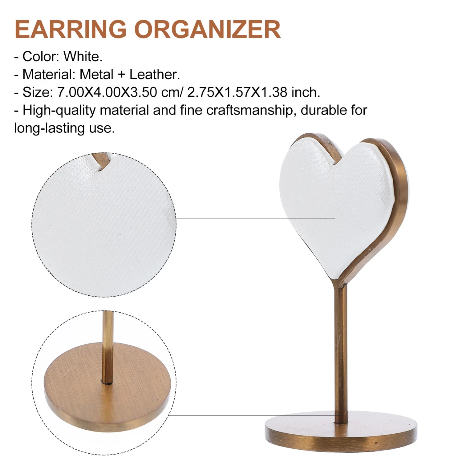 1Pc Metal Earring Display Stand Jewelry Earring Stand Showcase Storage Rack
