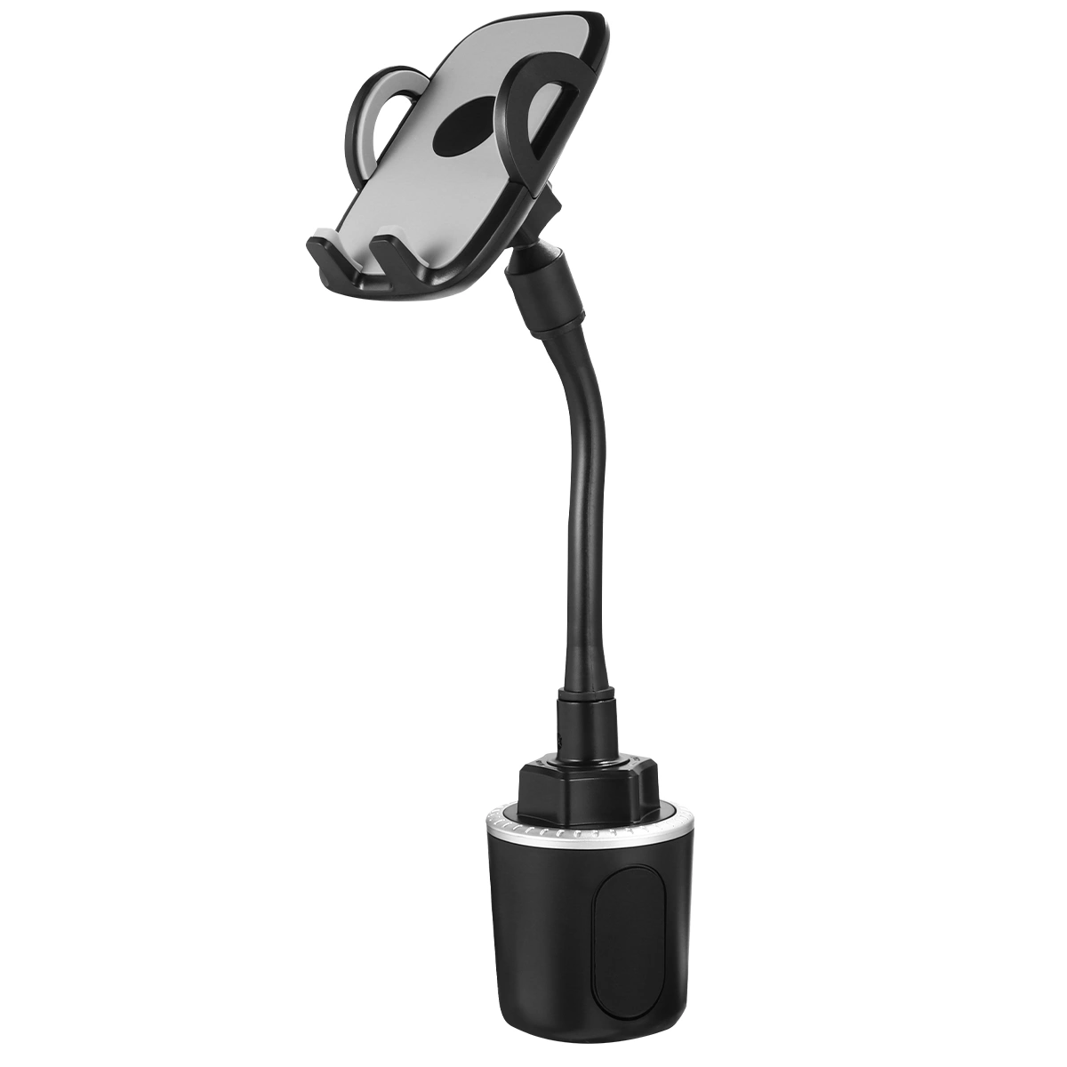 1pc Mobile Phone Holder Automobile Water Cup Holder Phone Bracket Long Rod Phone Stand Phone Supporter (Grey)