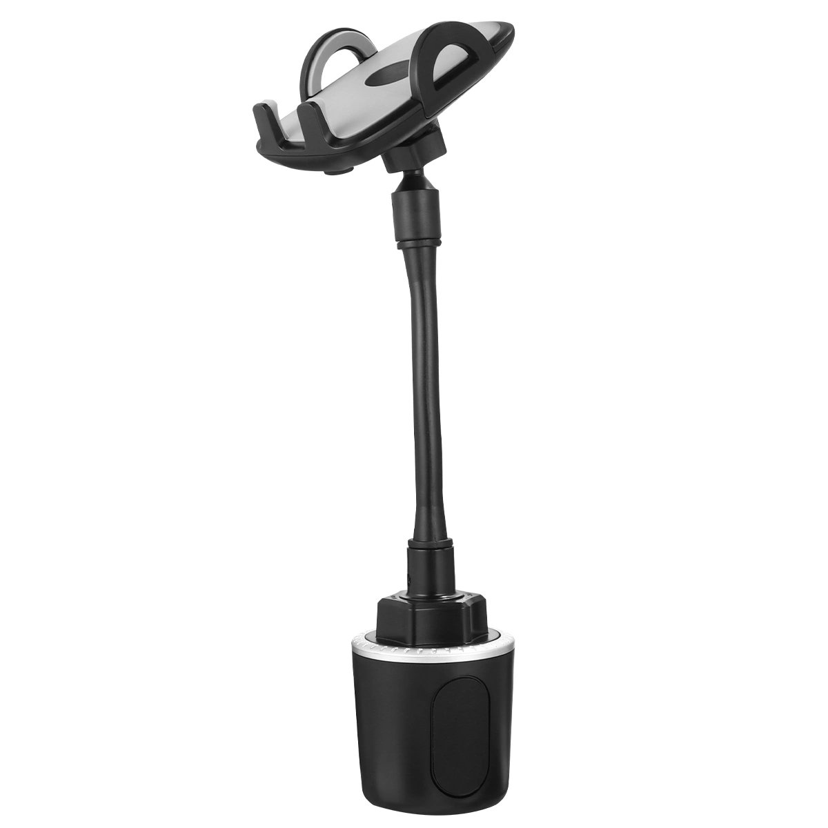 1pc Mobile Phone Holder Automobile Water Cup Holder Phone Bracket Long Rod Phone Stand Phone Supporter (Grey)