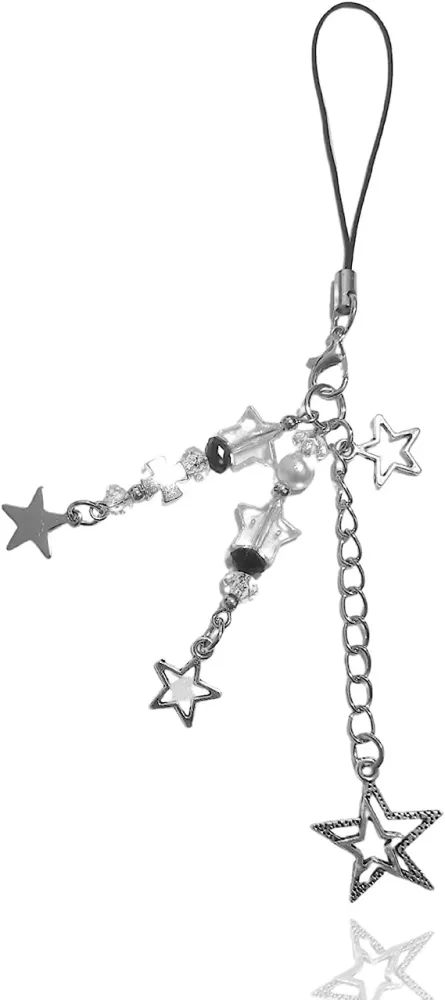 Phone Charm Chain Alloy Star Pendant Phone Chain Fashionable Aesthetic Accessory