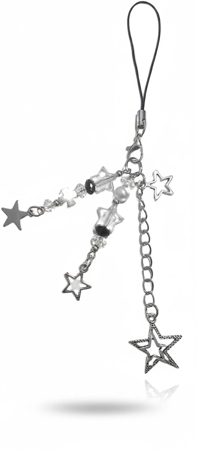 Phone Charm Chain Alloy Star Pendant Phone Chain Fashionable Aesthetic Accessory