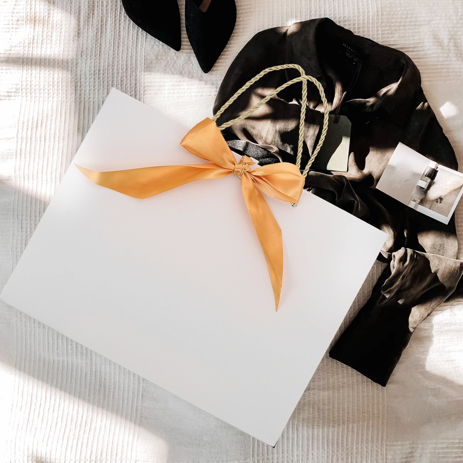8Pcs Paper Shopping Bag Clothes Packing Bag Paper Jewelry Packing Bag Paper Bag