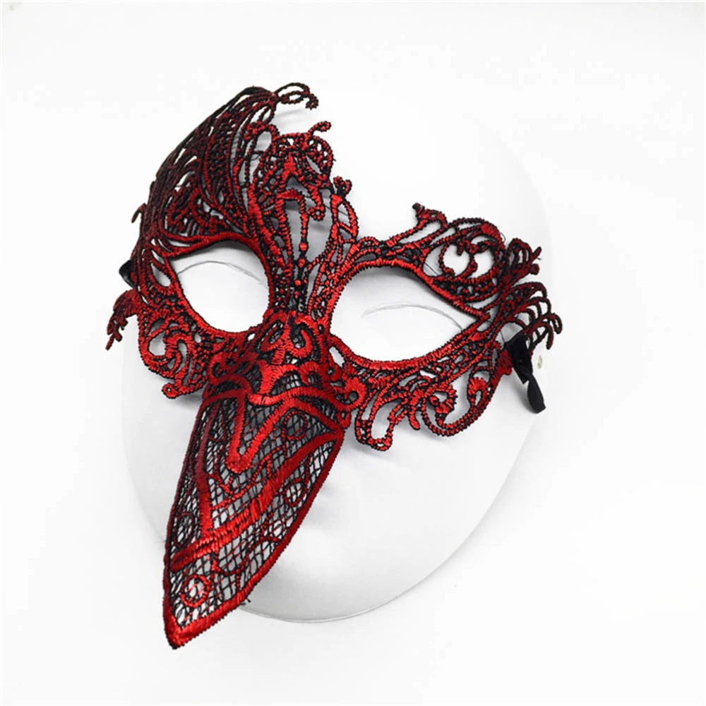 Lace Beak Masquerade Mask Party Supplies Gift Eyemask for Halloween Festivals (Phoenix Bird - B02)