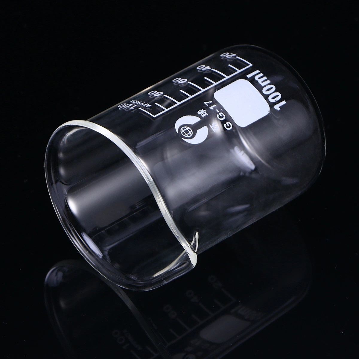 100ML Glass Beaker Premium Durable Graduated Household Kitchen Measuring Cup Drink Water Beaker Chemistry Glassware