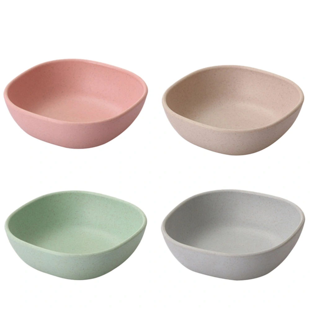 4pcs Practical Dressing Dishes Soy Sauce Dishes Dipping Bowls for Restaurant