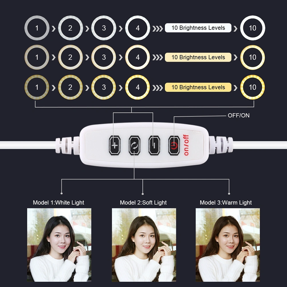 Annulus Photographic Lamp LED Fill Light Lamp Dimmable LED Ring Light Selfie LED Light (Style 1)