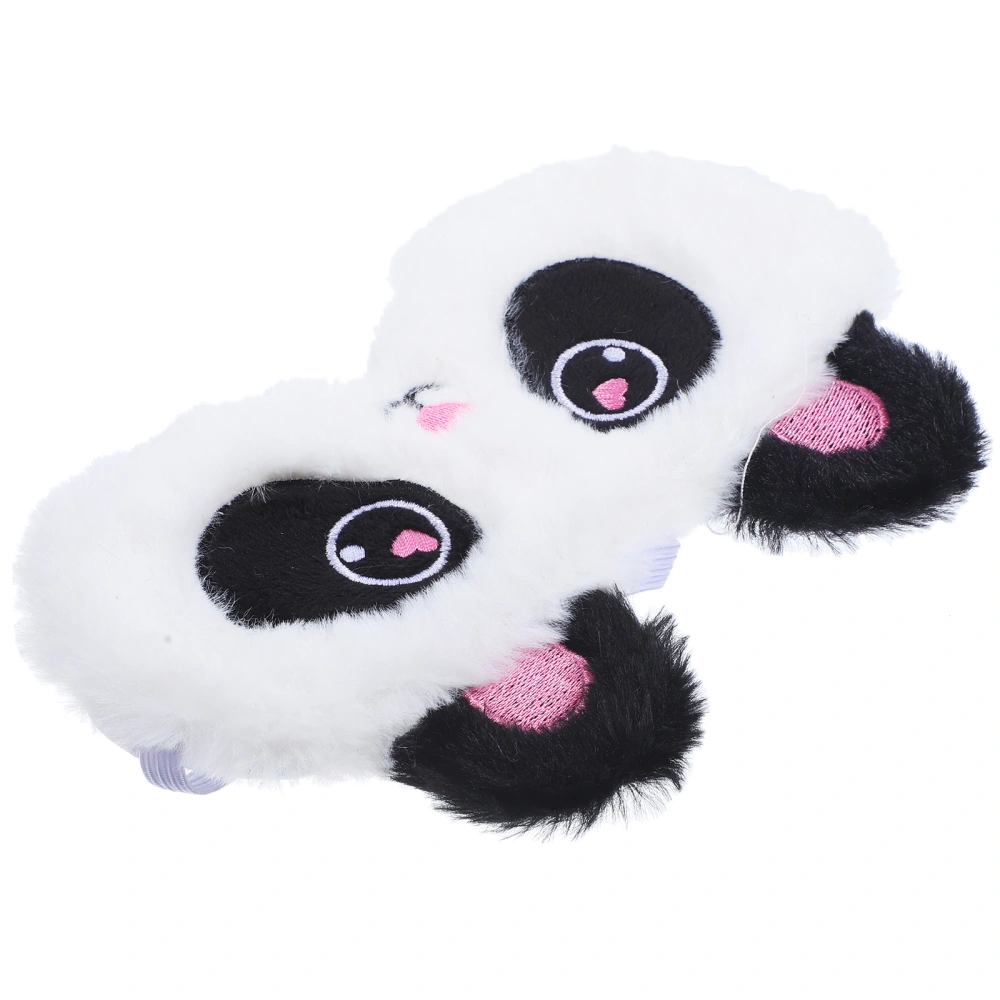 1Pc Cartoon Panda Plush Eye Masks Adorable Kids Eye Cover Home Sleeping Mask