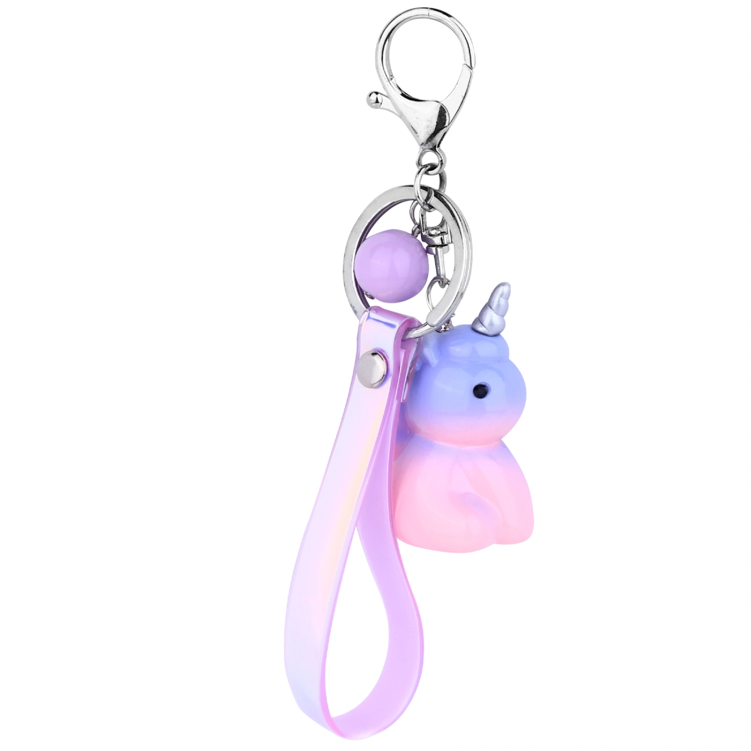1pc Unicorn Shaped Pendant Acrylic Key Ornaments Key Chain Bag Hanging Decor