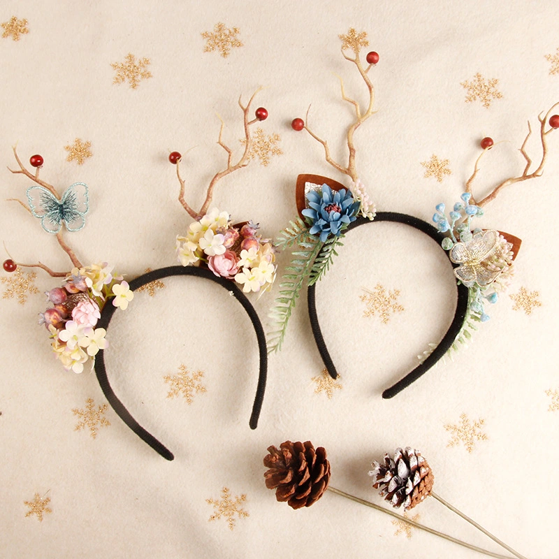 Christmas Mori Style Simulation Branch Headband