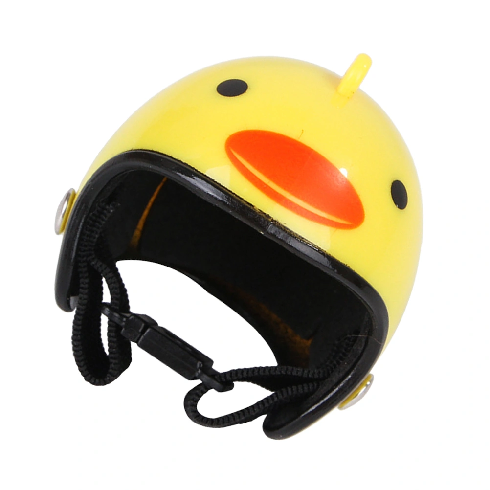 1Pc Chicken Helmet Small Pet Hard Hat Bird Duck Quail Hat Headgear Pet Chicken Helmet Bird Head Helmet Pet Helmet (Yellow)