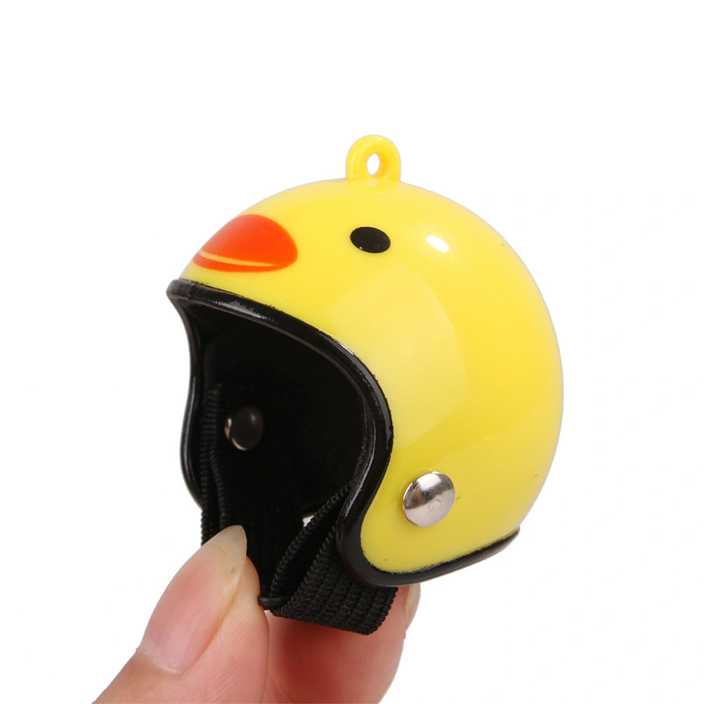 1Pc Chicken Helmet Small Pet Hard Hat Bird Duck Quail Hat Headgear Pet Chicken Helmet Bird Head Helmet Pet Helmet (Yellow)