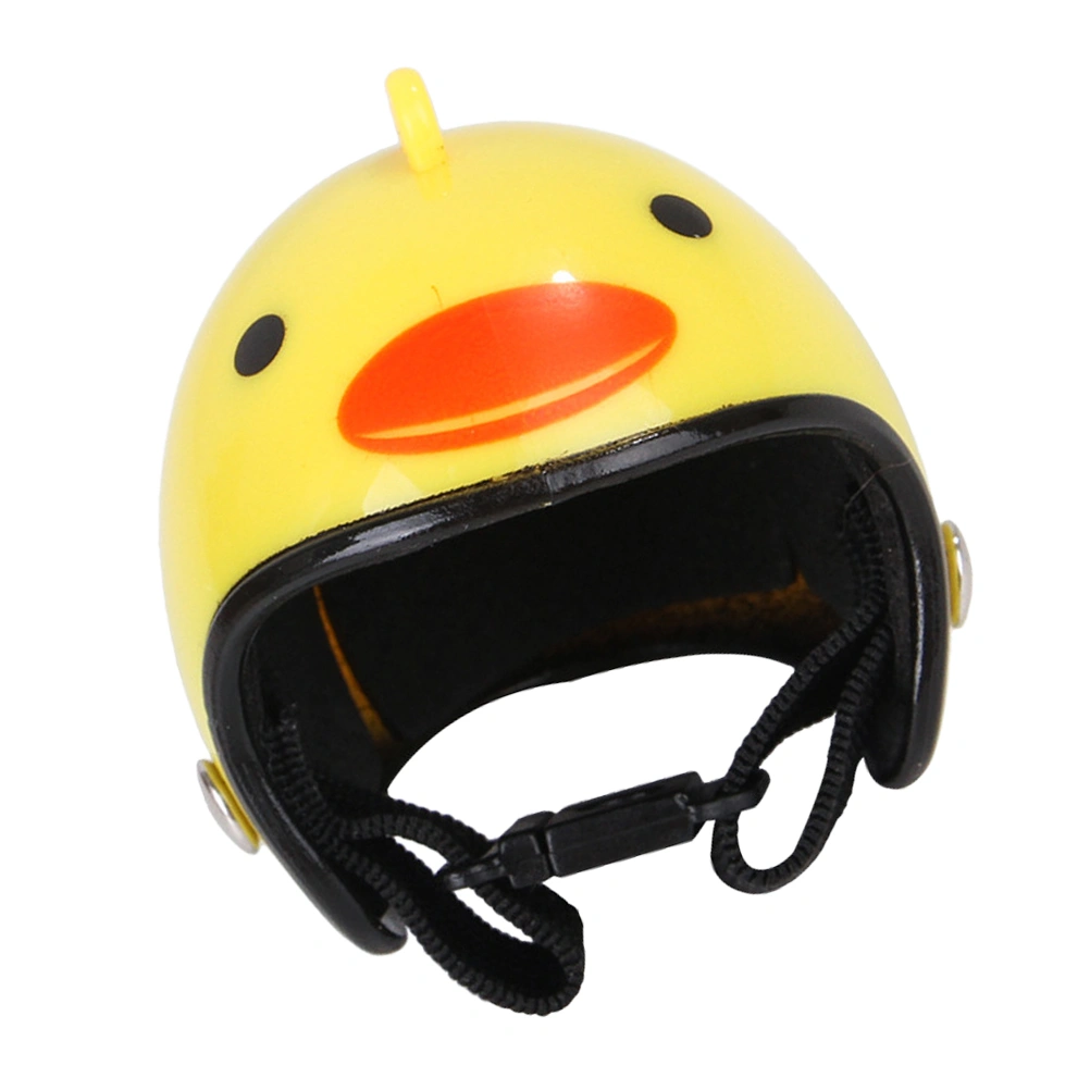 1Pc Chicken Helmet Small Pet Hard Hat Bird Duck Quail Hat Headgear Pet Chicken Helmet Bird Head Helmet Pet Helmet (Yellow)