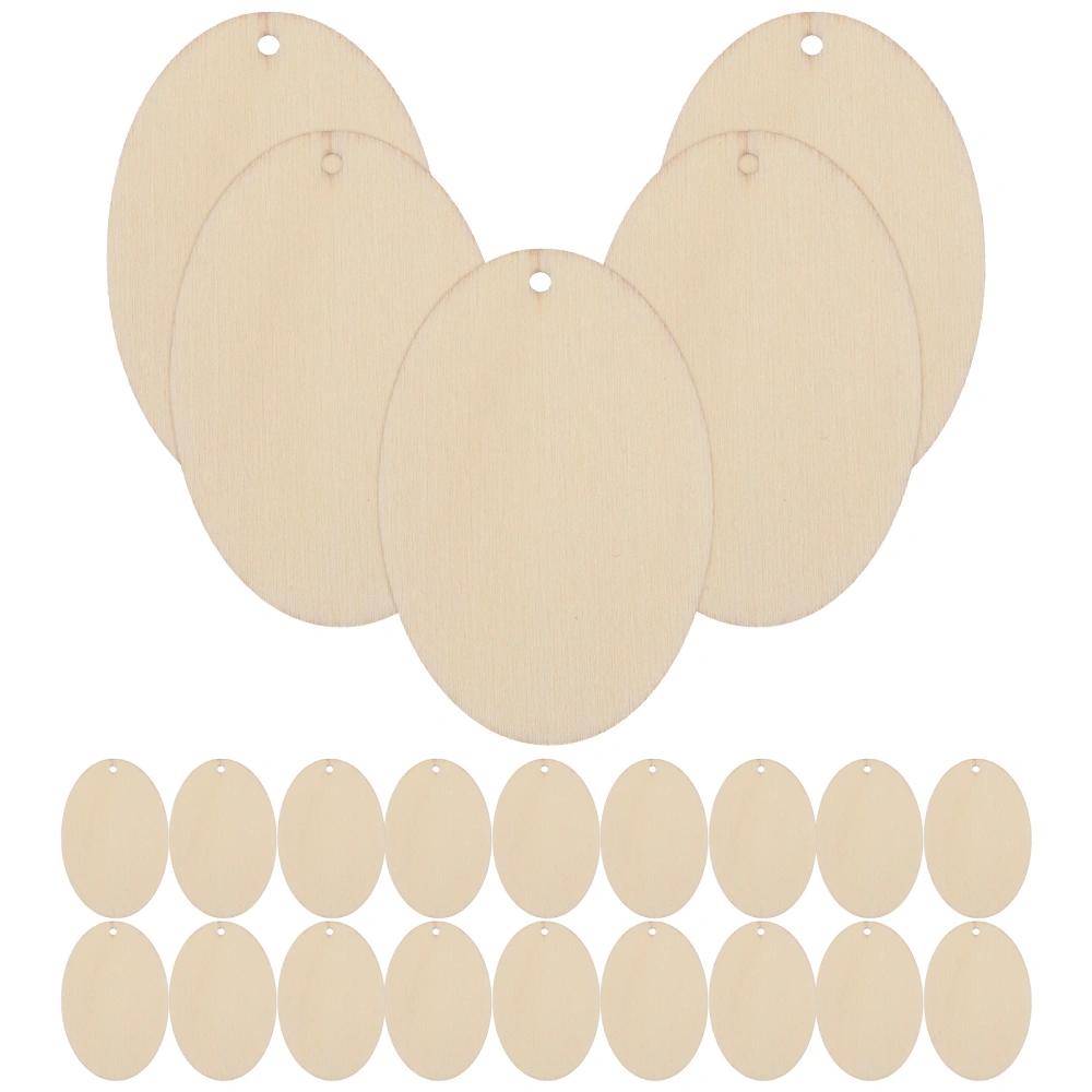 50pcs Oval Design Earrings Wooden Eardrop Ear Accessories Casual Jewelry Party Ear Ornament for Women Girls