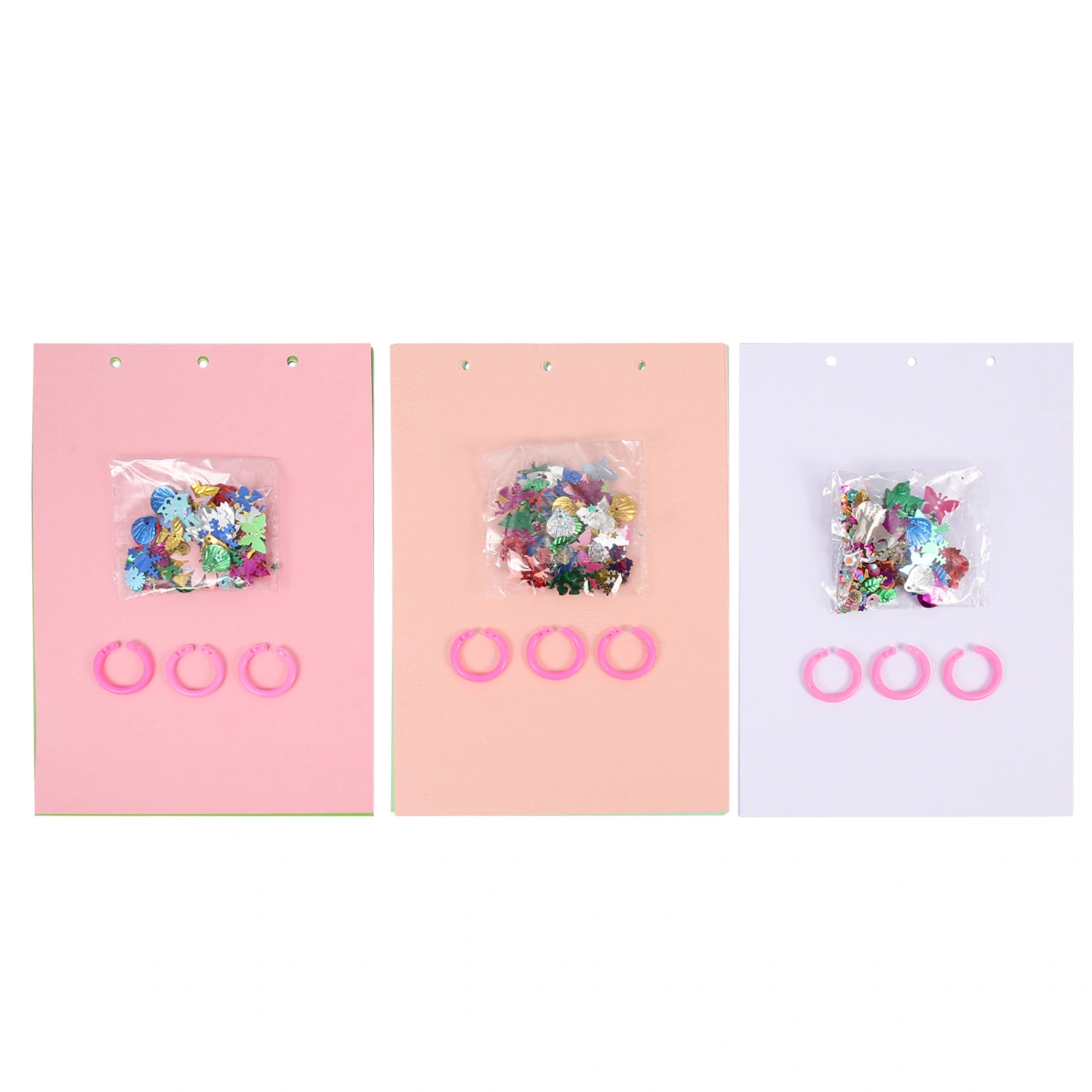 3 Sets of Blank DIY Hand-painted Book Picture Book Making Materials for Children