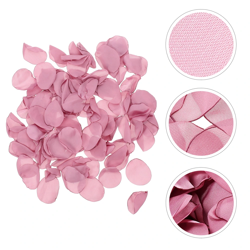 100pcs Simulation Rose Petals Satin Flower Petals Wedding Party Decorations