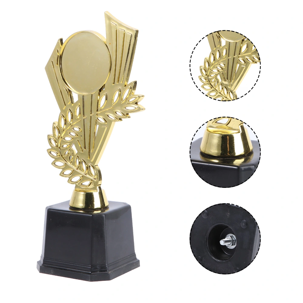 20cm Leaf Flower Trophy Kids Creative Award Trophy Plastic Reward Trophy for Competitions (Leaf Flower)