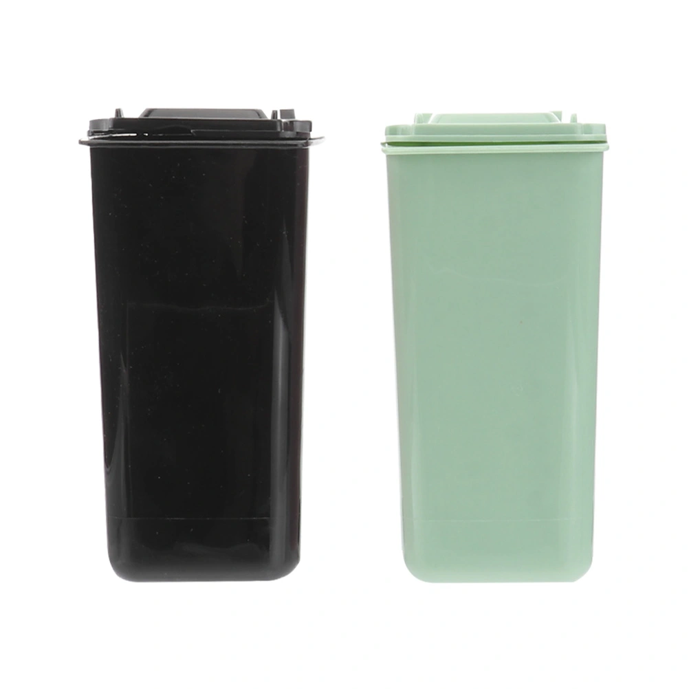 2Pcs Desktop Garbage Pails Multi-function Trash Cans Decorative Garbage Cans Home Accessory